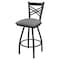Holland Bar Stool Co 25" Swivel Counter Stool, Pewter Finish, Graph Seat X820 - alternate 1